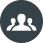 Three person team icon