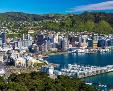 Panoramic view of Wellington, New Zealand
