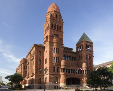 Historic brick building with clock tower